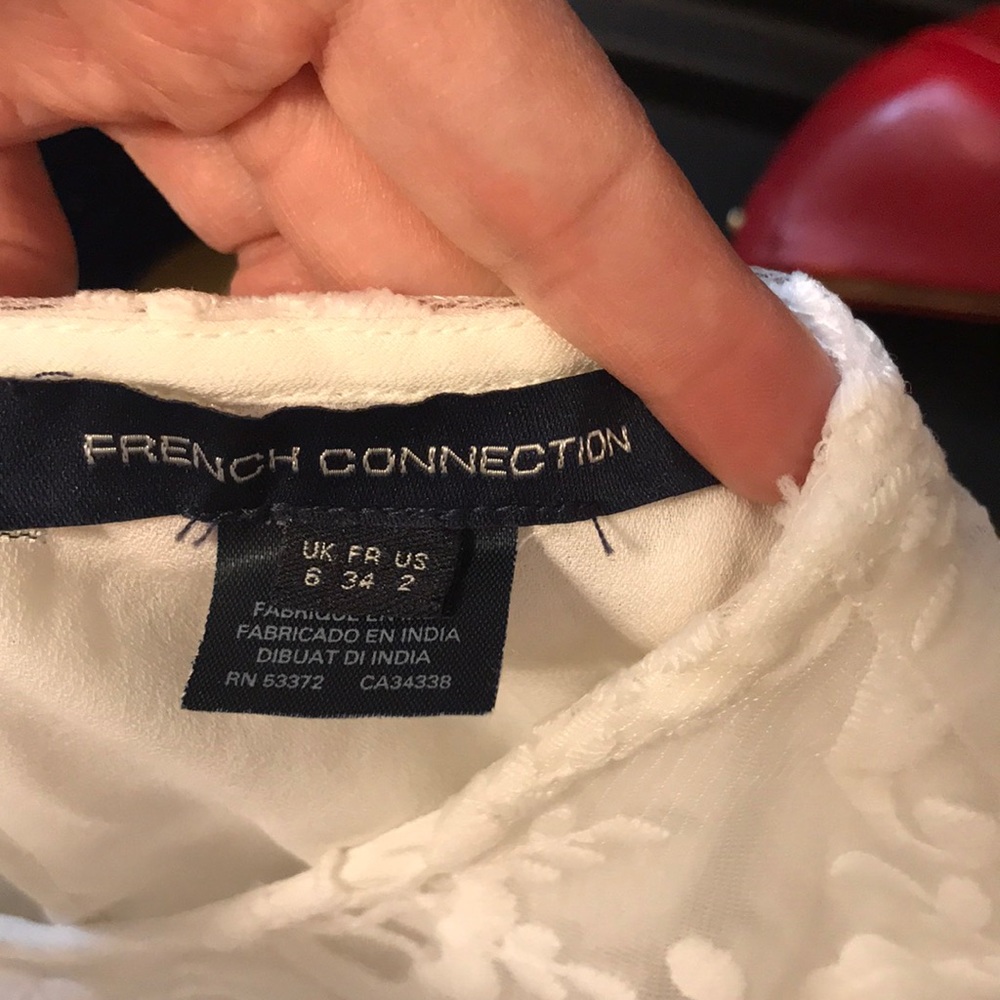 French connection white lace dress. Worn once. - Picture 2 of 7
